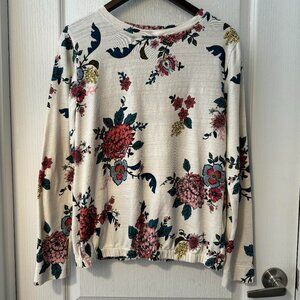 Never Worn Women's Ann Taylor LOFT Floral Sweater, Size Medium